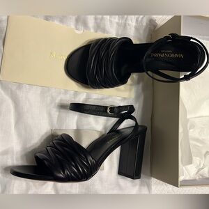 Marion Parke Black Heeled Sandals